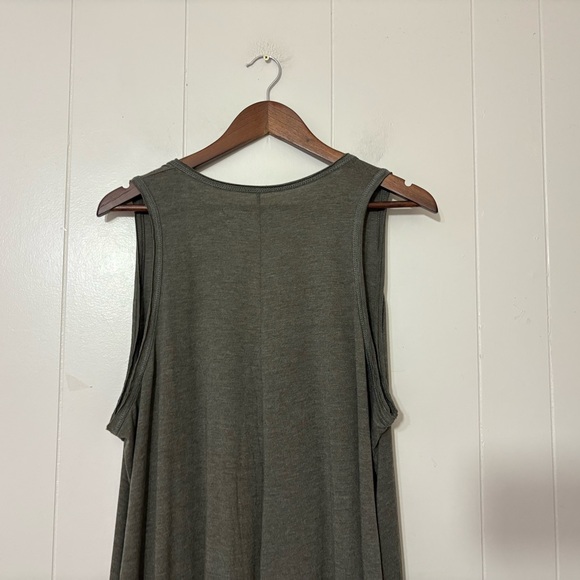 Natural Life Olive Green V-Neck Wide Leg Jumpsuit One Size - Picture 7 of 9